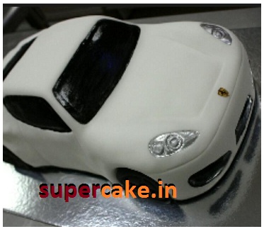 2kg ferrari car shape cake